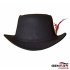 Oktoberfest Outfit Traditional Fedora Hat Bavarian Wool Hat German Black Hat