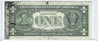  1 One Dollar Bill -  Ink Well Contamination Error Note Serial Number G84471056e