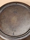 Vintage Sk  5  3  Cast Iron Skillets 3 Notch Heat Ring 