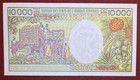 Central African Republic 10 000 Francs 1983  P 13  Unc 
