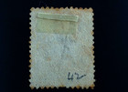 Australia Stamp  scott 44 Used Hr  Yellow Grey Kangaroo Map 5sh A00x002