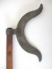 Antique Old Battle Axe Unusual And Rare Fine Design Both Sides