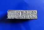 Vintage Wood Block And Metal Ink Stamp  wendell Phillips Artist In Photography 