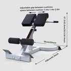 Adjustable Roman Chair Back Extension Exercise Bench Back Training Supine Board 