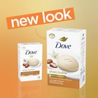 Dove Beauty Bar Soap Shea Butter 4 Count For Nourished Radiant Skin Enriches