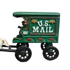 Vtg Hubley Us Mail 128 Wagon 11 Inch Horse Driver Cast Iron Post Office Painted