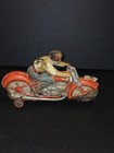 1949 To 1952 Technofix Wind-up Racing Motorcycle  model Ge-258  Us Zone Germany
