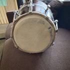 Double-sided Dhol Drum Brown Wooden Shell With Metal Hardware  Analog