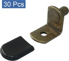 30 Pcs L-shaped Shelf Pins Support Pegs  Brown Clips Glass 6 Mm  Bronze 