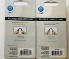 4x Onn Flexible Usb Led Lamp Black Pc   s Laptops Portable Batteries Light