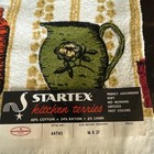 Vintage Set 2 Nos Startex Kitchen Hand Towel Fringe Mcm 16   x27   