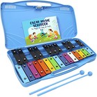 Glockenspiel Xylophone   25 Note Colorful Metal Keys Xylophone For Kids   Blue
