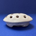 Rare Early Catalina Pottery  201 Pearly White Ivory Flower Frog Replacement 3   
