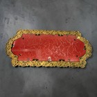 Vintage Mcm Hollywood Regency Gold Ornate Frame Mirror Octagon Wall Vanity Tray
