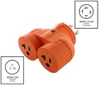30a 125 250v Nema L14-30 Male To 2 Nema 5-20r V-duo Outlet Splitter By Ac Works  