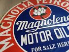 Porcelain Magnolene Enamel Sign 30x30 Inches Double Sided