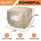 Commercial Air Pump Quiet Oxygen Pump For Aquarium Pond 4 Outlet Fish Tank Pump