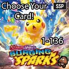 Pokemon Tcg Surging Sparks  1-136  Choose Your Card  - Pack Fresh -bulk Savings 