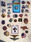 Huge Lot 180  Assorted Hat lapel Pins  Military Olympics Coke Sports Elks Religi