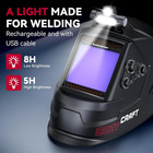 Arccaptain True Color Auto Darkening Welding Helmet Solar Arc Tig Mig With Light