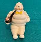 Michelin Bibendum Ceramic Ashtray And Lighter Holder Figure Set Of 2