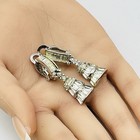 Vintage Pennino Rhinestone Clip On Earrings Art Deco Style 1 75 