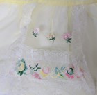 Vintage Half Apron  Handmade Apron Yellow
