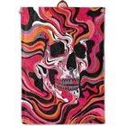 Colorful Skull Flannel Blanket - Soft Warm Lightweight Gift For Women  Living 