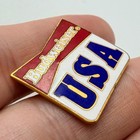 Budweiser Beer Usa Bowtie Logo Lapel Pin Enamel Brewery Advertising Vintage