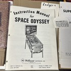 Original Space Odyssey Set Williams Pinball Machine Manual