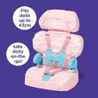 Casdon Baby Huggles Toys - Pink Booster Seat - Car Seat For Dolls W  Adjustable