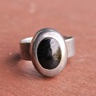 Vintage Taxco Mexico 925 Sterling Silver Black Onyx Ring Tv-31 Size 7 5