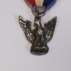 Boy Scouts    be Prepared    Pin W  Ribbon   Eagle Drop Pendant  Sterling