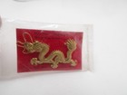 Vintage Chinese Dragon Brooch New York World s Fair 1964-1965 Gold Metal Pin