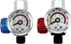 2 Pack Air Pressure Regulator W Gauge 1 4 G Inline Valve For Spray Gun Air Tools