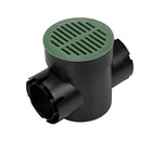 12  Green black gray Round Plastic Channel Grate Catch Basin Garden Drainage
