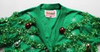 Tipsy Elves Women s Garland Ugly Christmas Cardigan Sweater Ap2 Green Medium Nwt