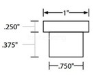 Weld On Nuts 3 8 -16 Thread Threaded Nut Steel Chassis Mount Tab Pack Of 4