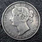 1872 H Newfoundland - 20 Cents -  925 Silver - Victoria - Nice Coin