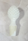 Vintage Milk Glass Pinecone Bottle Stopper White Hobnail Decanter Cork Replaceme