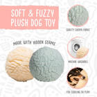 Plush Ball Dog Toy - Dog Fuzzy Ball Toy  Durable Stuffed Soft Plush For Small An