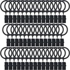 44 Pack Curtain Rings With Clips  1  Drapery Rings For 5 8  Rod  Hang Drapes