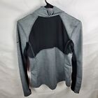 Nike Pro Pullover Womens M Gray Hyperwarm 1 2 Zip Training Athletic Shirt Active