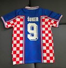 Davor   uker Retro Croatia 1998 World Cup Jersey