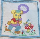 Lot Of  6 Adorable Vintage Novelty Child Animal Hankie Handkerchiefs