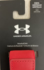 Under Armour Youth Red Adjustable Stretch Backing Baseball Belt Metal Hardware