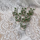 Vintage 1987 Set Of 6 Arby s Christmas Holly   Berry Drinking Glasses Tumblers