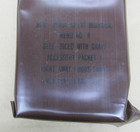 Genuine Vintage Us Military 1980s Desert Storm Brown Bag Mre Beef Diced W  Gravy