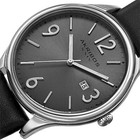 Akribos Xxiv Men s Ak869ss Round Black Dial Three Hand Stainless Quartz Watch