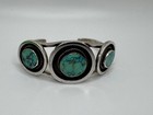 Amazing Vintage Navajo Turquoise Sterling Silver Bracelet 57 Grams